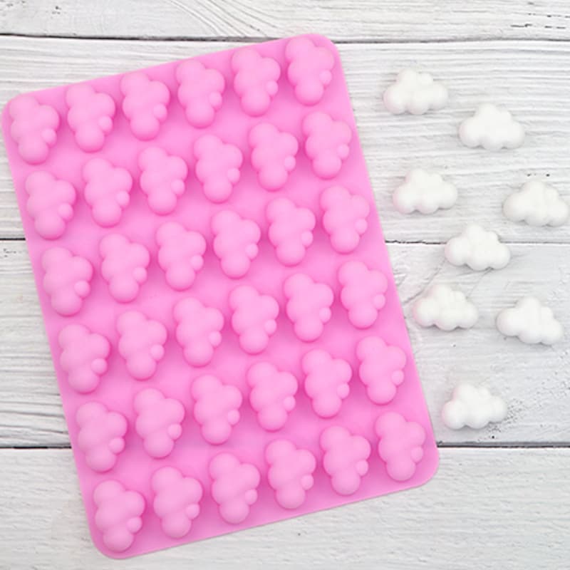 Xingka 36-Cavity Cloud Silicone Chocolate Mold DIY Baking Cookie Mold Creative Jelly Mold