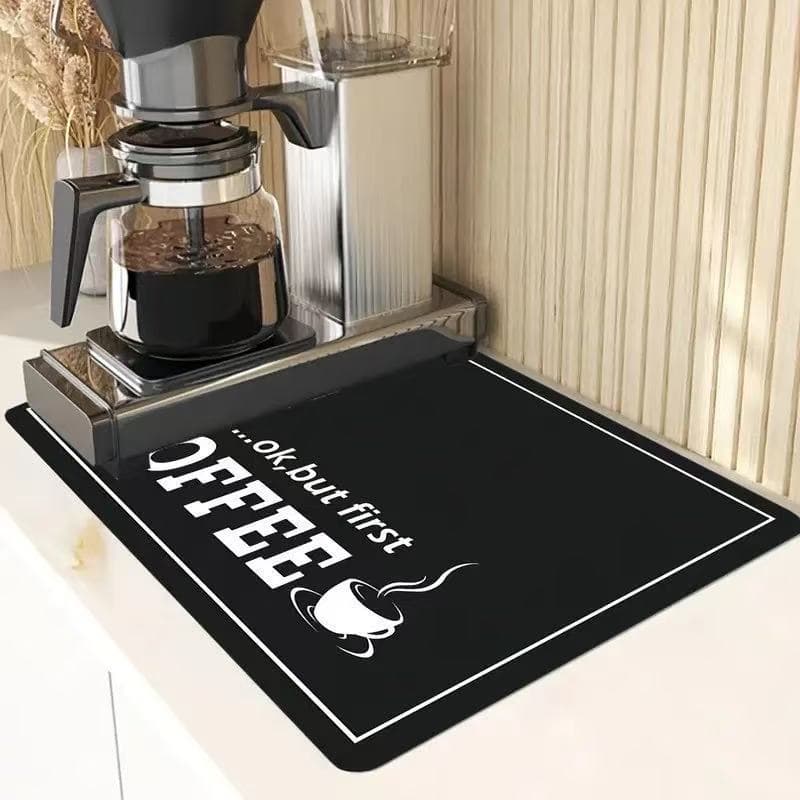 Cross-border kitchen countertop absorbent mat coffee mat drain mat insulated waterproof table mat dining table absorbent diatom mud mat