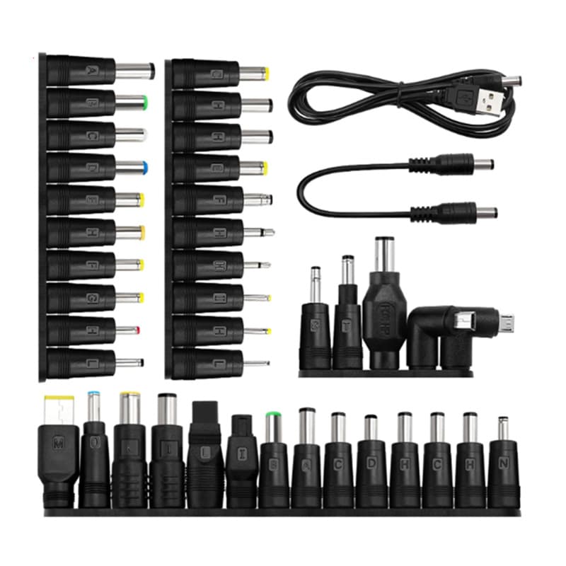Cross-border multi-function DC connector set, DC adapter for laptop power supply, computer power bank plug