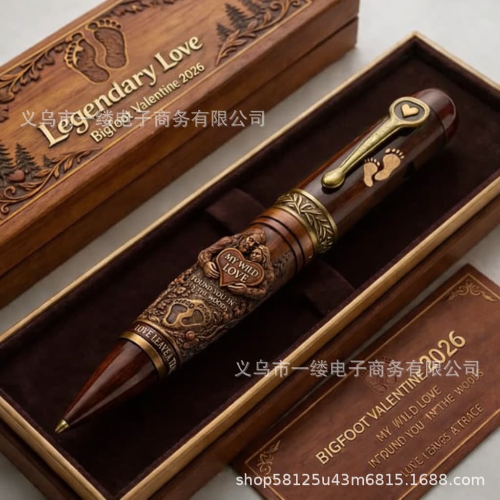 Cross-Border New Product Legendary Love Bigfoot Valentine's Day Commemorative Pen