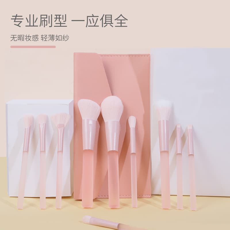 10-Piece Candy Makeup Brush Set: Powder Brush, Blush Brush, Eyeshadow Brush, Concealer Brush, Makeup Tools Set