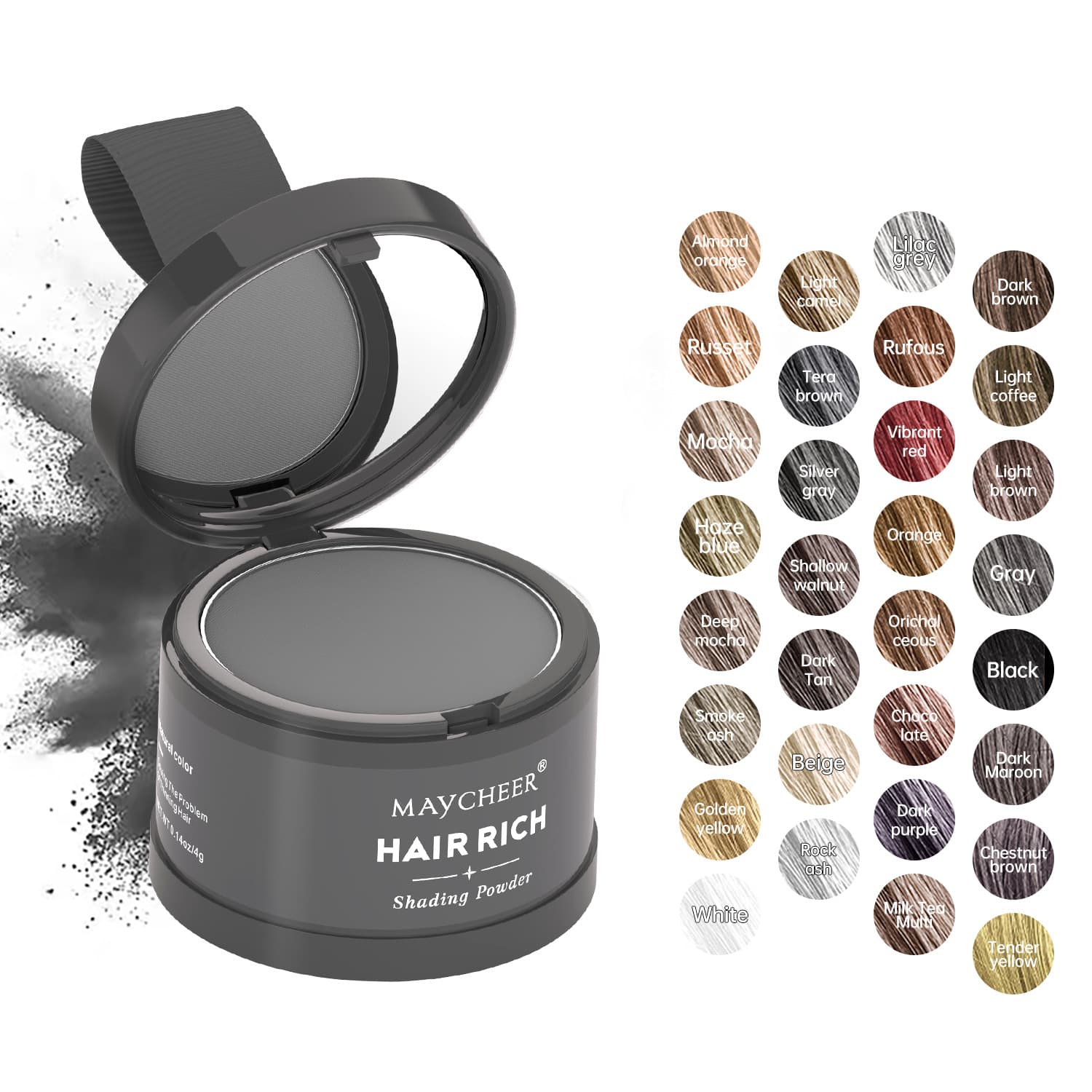 31 Colors MAYCHEER Hairline Shadow Powder for Cross-Border E-commerce English Version