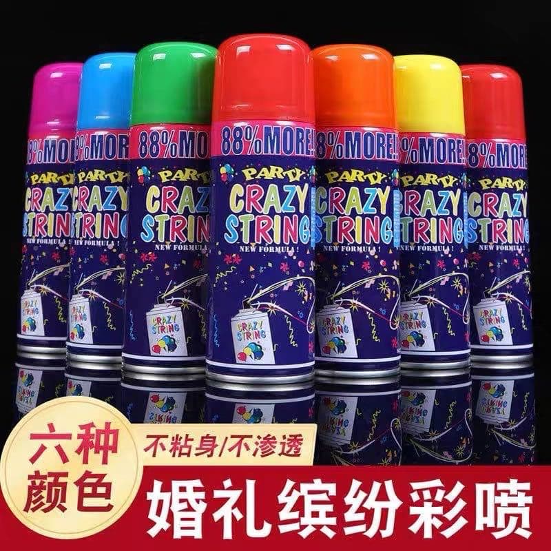 Wedding and celebration supplies, spray paint, hand spray props, snow spray, ribbons, event celebrations, colorful snow spray, banquet spray paint