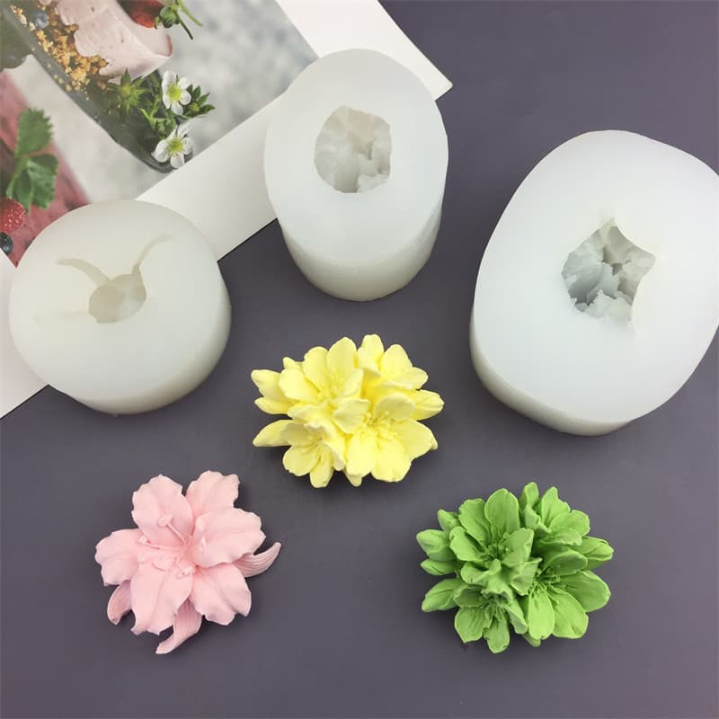Cherry Blossom Stamen and Bud Fondant Cake Baking Silicone Mold DIY Resin Candle Mold Car Gypsum Mold