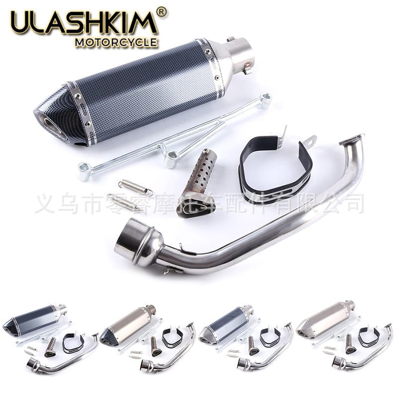 Motorcycle Scooter GY6 125 GY6 150 152QMI 157QMJ Modified Scorpion Small Hexagon Exhaust Pipe