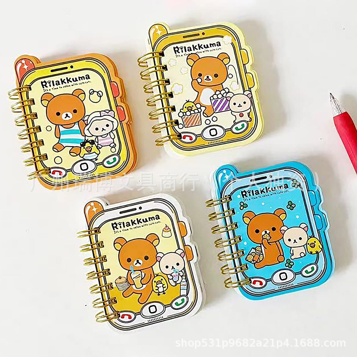 Chiikawa Creative Phone-Shaped Coil Notebook Mini Pocket Notebook Student Portable Journal Small Size