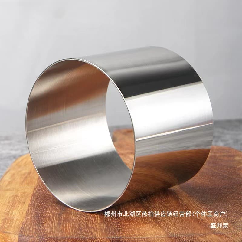 Factory Direct Raised Stainless Steel Round 4-Inch 6-Inch 8-Inch 10-Inch Mousse Ring Cake Ring Cheesecake Mold