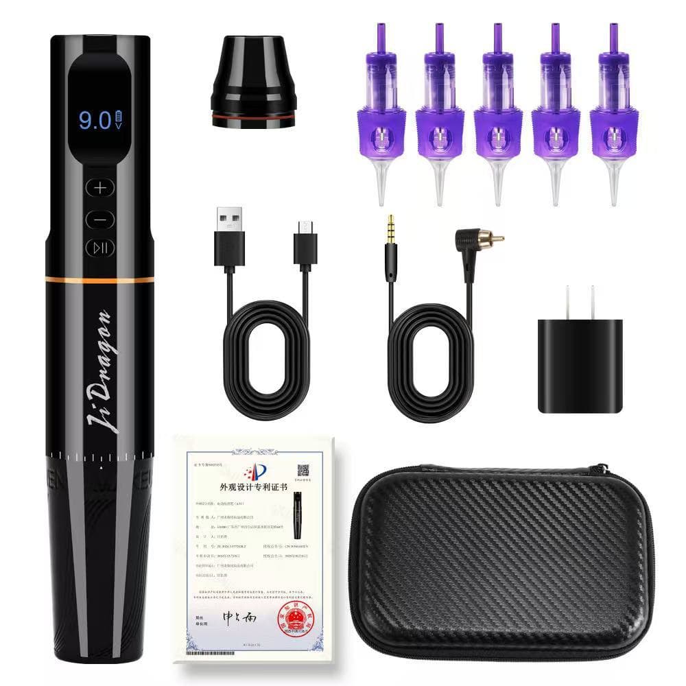 Wireless permanent makeup machine, battery-powered eyebrow tattoo machine, low-frequency high-speed ultra-quiet CE certified instrument manufacturer.