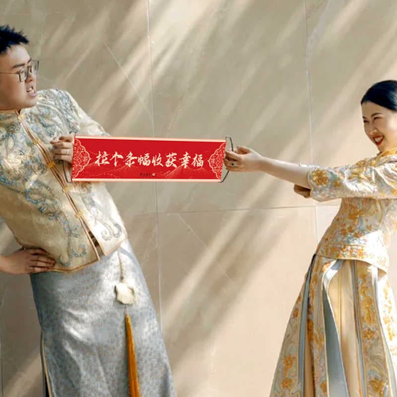 Wedding Handheld Banner for Bride and Bridesmaids, Wedding Door Blocking Game Props, Engagement Registration Photo Props