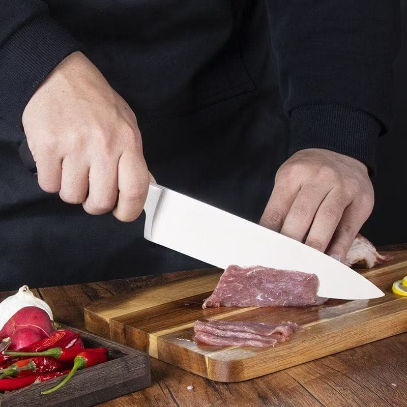 Factory Export Steel Head ABS Handle Japanese Western Chef Knife Multipurpose Meat Cutting Non-Stick Santoku Knife