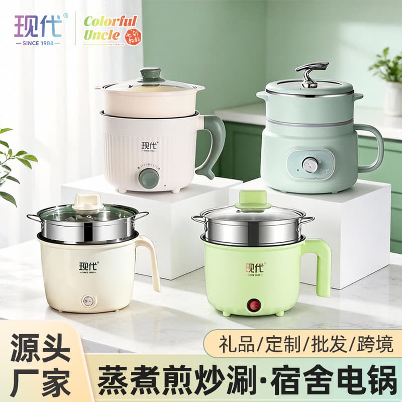 Yuedisi Direct Supply Electric Cooking Pot, Multi-Function Integrated Pot for Frying and Stir-Frying, Dormitory Small Electric Pot, Multi-Function Mini Noodle Pot