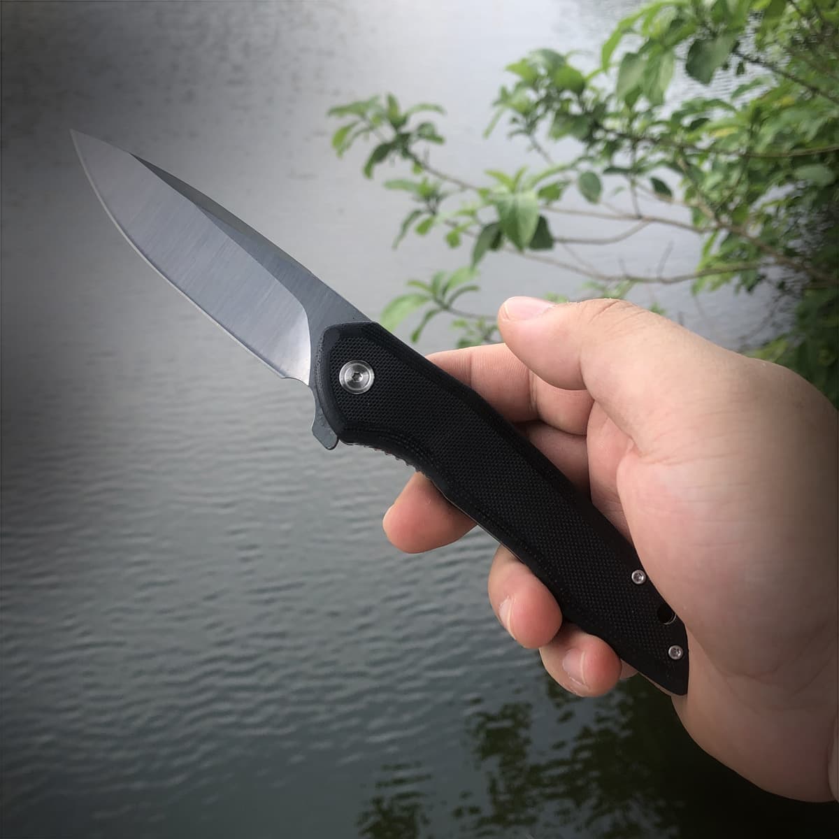 D2 Outdoor Knife G10 Handle Folding Knife Jungle Survival Tool Tactical Knife Portable Camping Folding Knife Pocket Knife