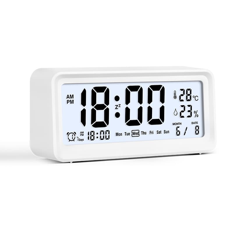 PN Desk Backlight Alarm Clock with Temperature and Humidity