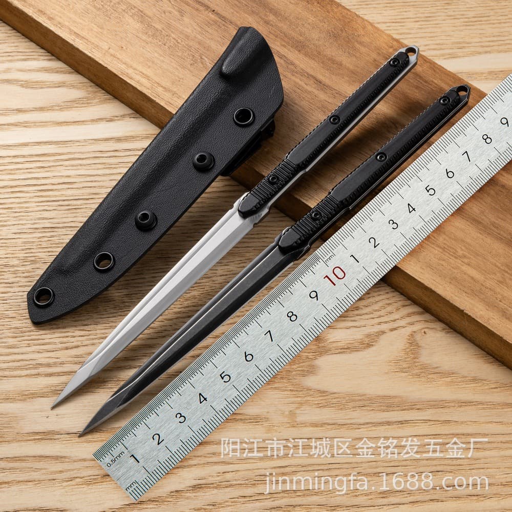 Cross-border HN9 ice pick knife K sheath multi-purpose portable knife outdoor integrated keel self-defense 440C steel tea needle