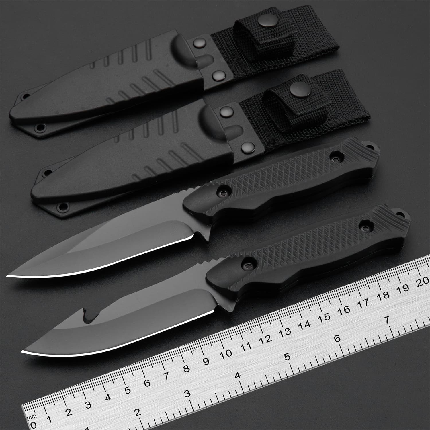 In Stock Cross-Border Outdoor Straight Knife Cutting Knife High Hardness Portable Knife Multifunctional Knife Kitchen Household Fruit Knife