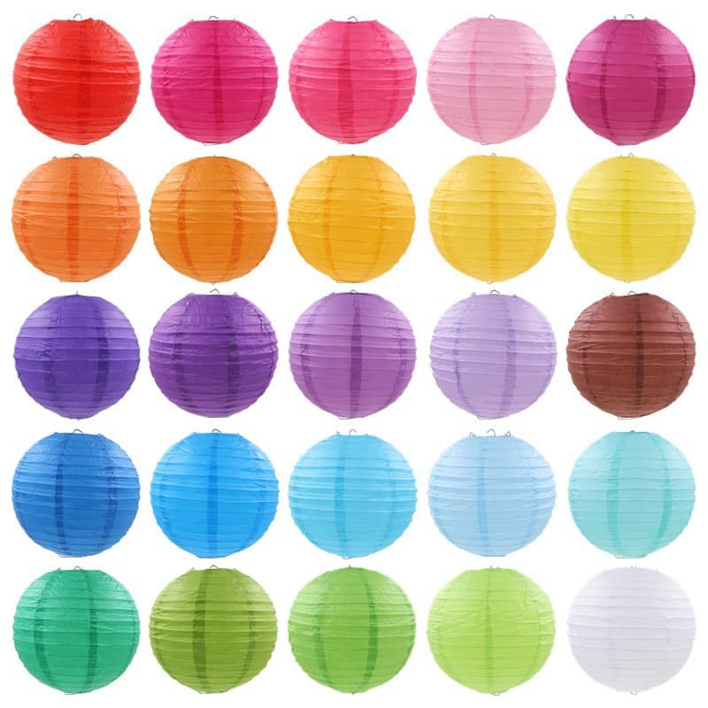 Wedding Party Lantern Hanging Decor, Kindergarten DIY Lampshade Craft, Colorful Paper Lantern Decoration for New Year, Spring Festival, and Mid-Autumn Festival