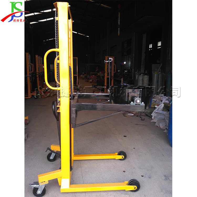 Electric Hydraulic Drum Truck Clamp-Type Steel Drum Handling Equipment Hand-Push Dual-Wheel Transport Cart
