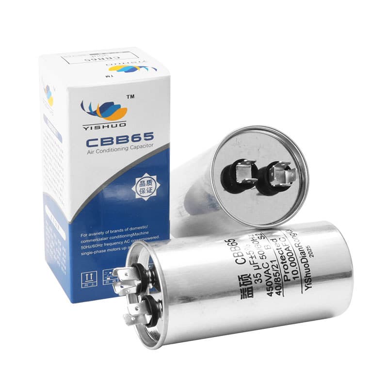 Factory Supply CBB65 Air Conditioner Capacitor 35uF Compressor Start Capacitor CBB65A - AC Capacitor