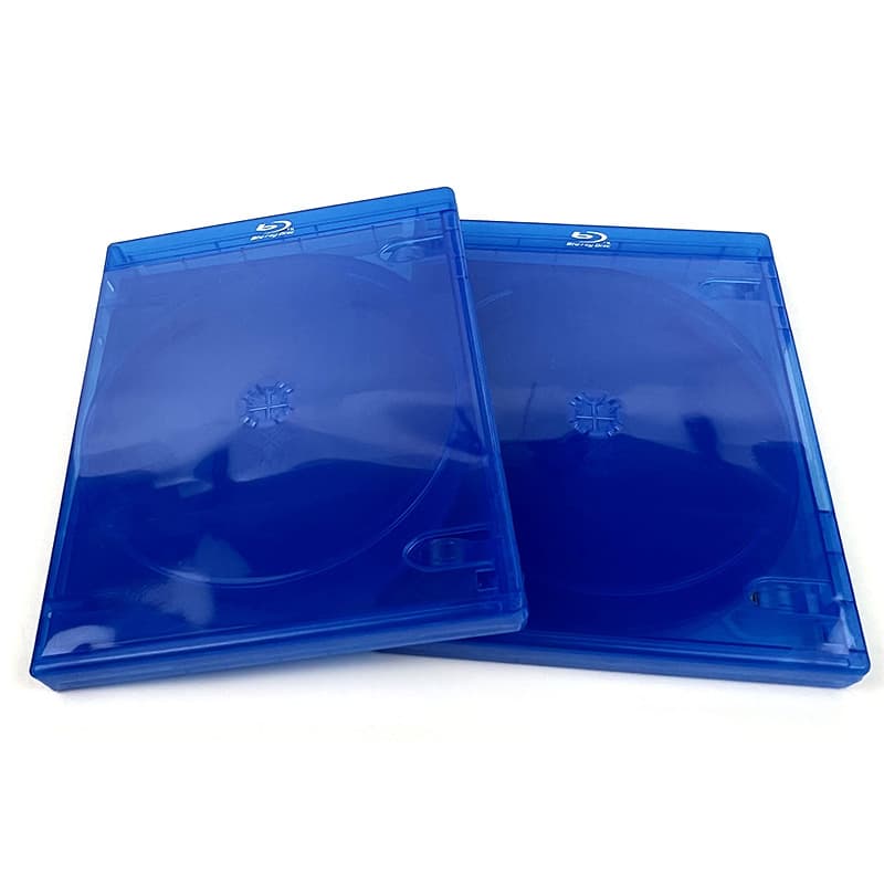 BD Disc Case Blue DVD Box Shell Blu-ray Disc Case 3 4 5 6 8 10 Disc Pack Movie Plastic DVD Storage Box