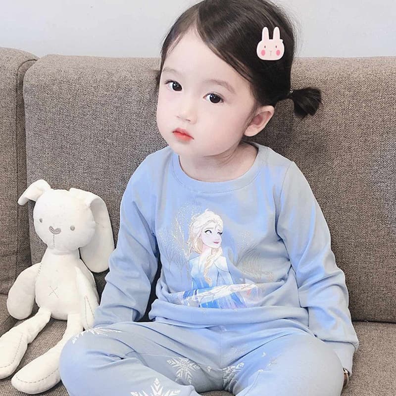 Cute Cotton Baby Pajamas Long Sleeve Air Conditioner Suit For Children Women's Fairy Kawaii Homewear Clothes