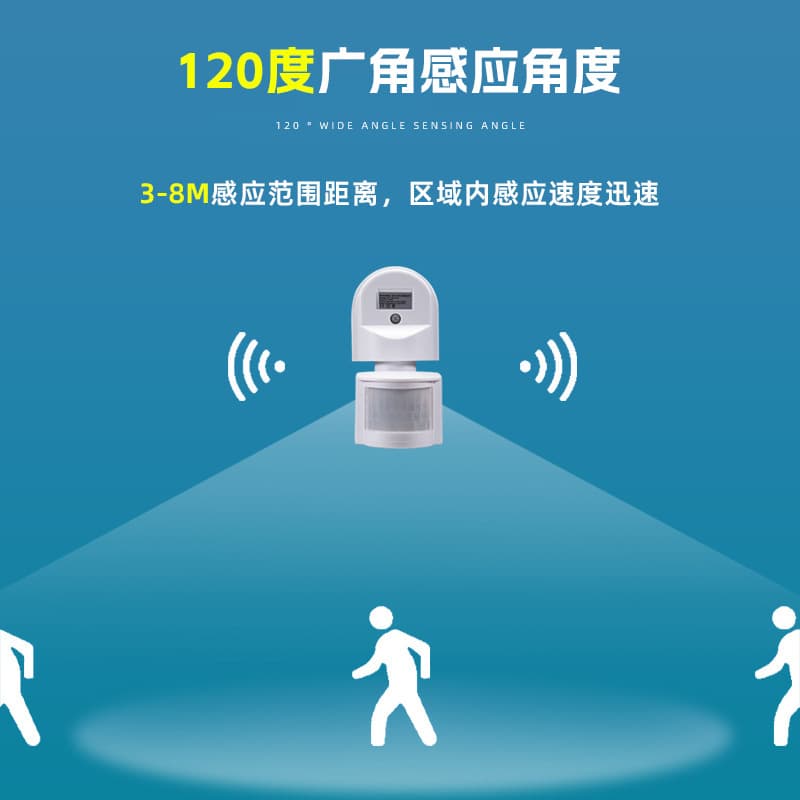 Infrared Human Body Sensor Adjustable Delay Intelligent Microwave Radar Induction Switch Corridor Sensor Wholesale