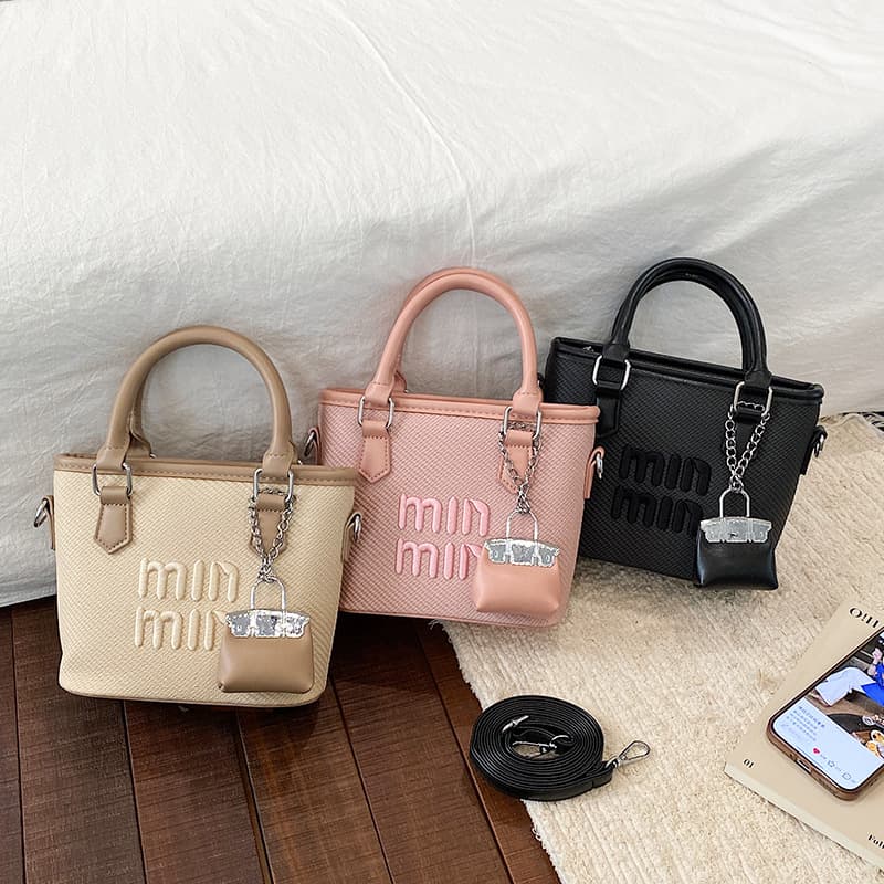 26 Cross-Border New Trend Letter Tote Bag Miu-Style Classic Shoulder Bag High-End Crossbody Bucket Bag