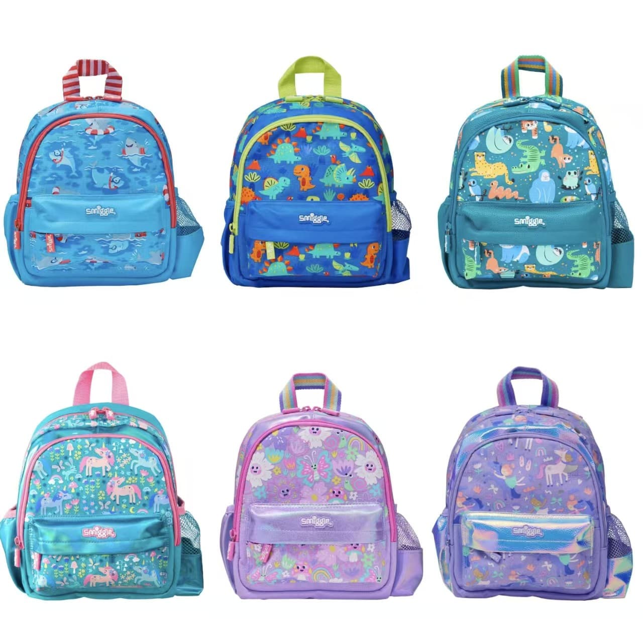 Australian Smiggle Small School Bag Kindergarten Children's Backpack Cute Card School Bag 1-3 Year Old Baby Backpack