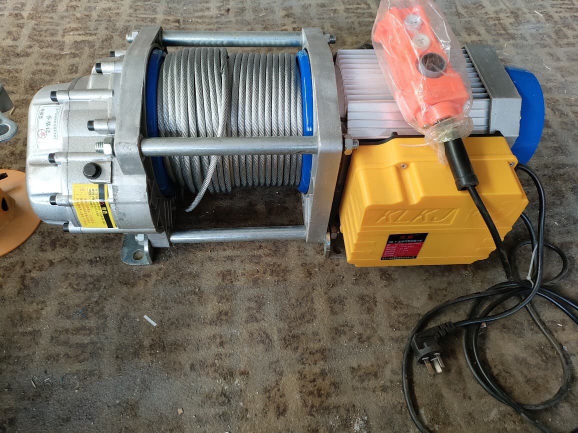 Silent High Power 220V Aluminum Shell Winch Grain Lifting Machine 380V Construction Hoisting Crane Multi-Function Hoist