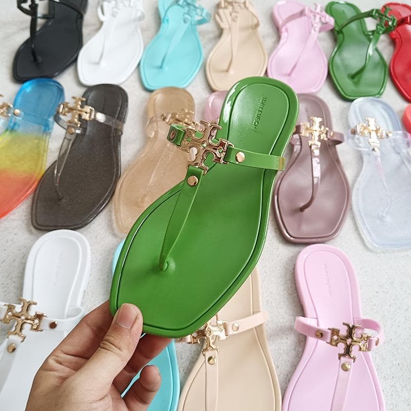 Square toe TB slippers for women 2025 summer beach casual miller flip-flops European and American Southeast Asian sandals slippers