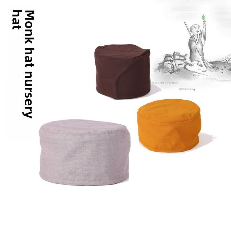 Procured products: Men's and women's monk hats, breathable summer monk single and double-layer spring and autumn cotton hats.