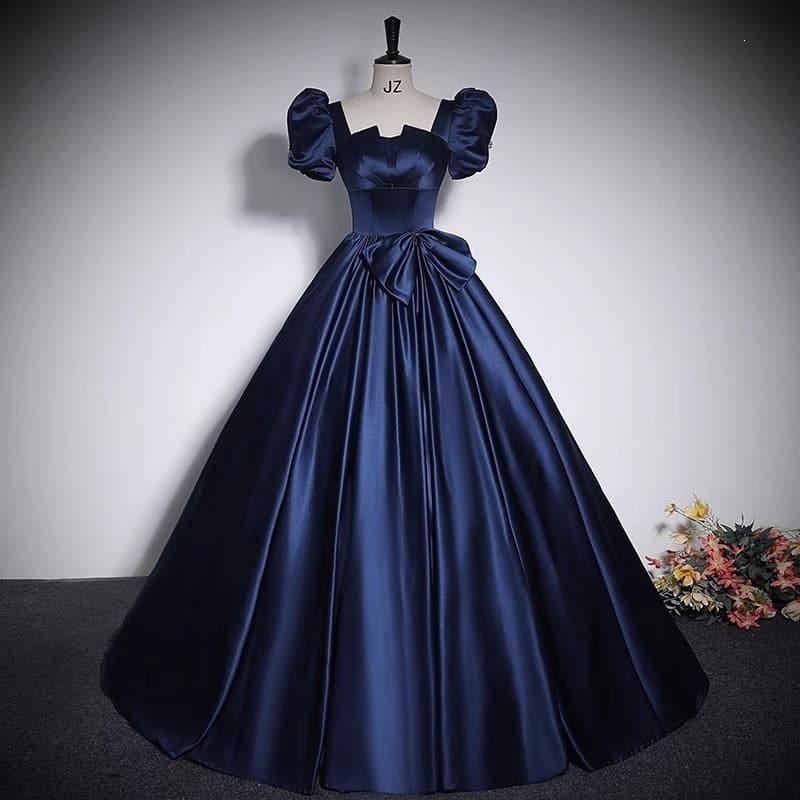 Evening Gown 2026 New Satin Solo Temperament Performance Clothes Puff Skirt Student Vocal Arts Exam Dress Dress