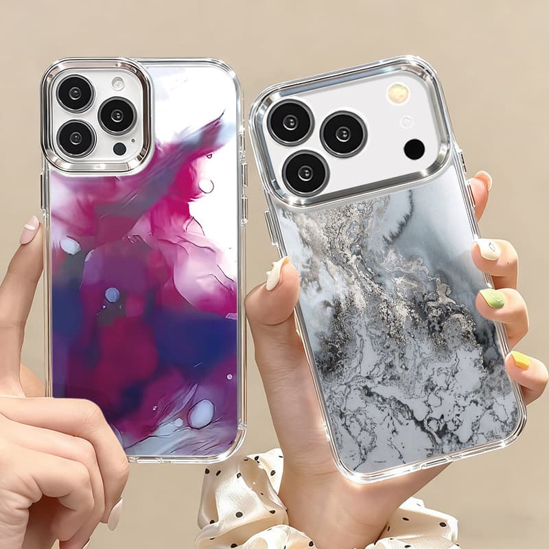 Suitable for iPhone 17 Pro Max Agate Stone Texture Phone Case Cross-border Hot Selling Phone Protective Cover