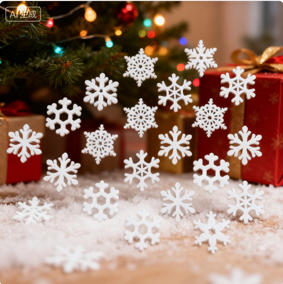 Christmas Tree Ornaments, Wooden Crafts, Home Decor, Holiday Gifts, Christmas Hanging Decorations, Small Snowflake Wooden Pieces