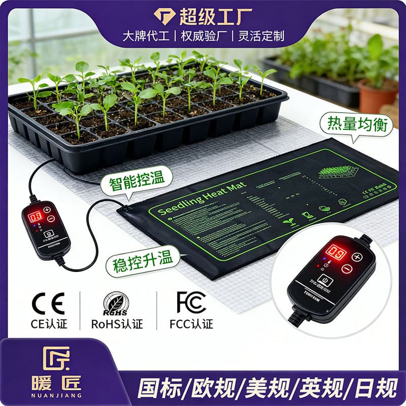 Warmartisan Digital Display Temperature Controlled Plant Seedling Heating Mat Aquatic Life Nursery Flower Seed Heating Pad Waterproof