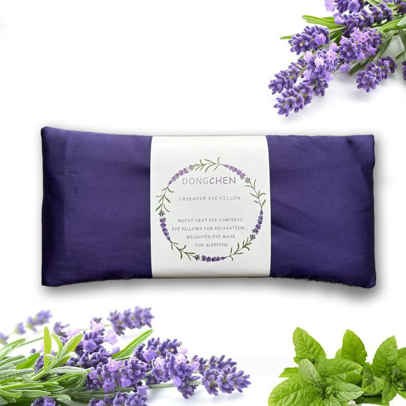 Flaxseed yoga eye mask, ice compress, gravity eye pillow, microwave heating compress, lavender, eye care for eye fatigue, sleep, gravity eye mask