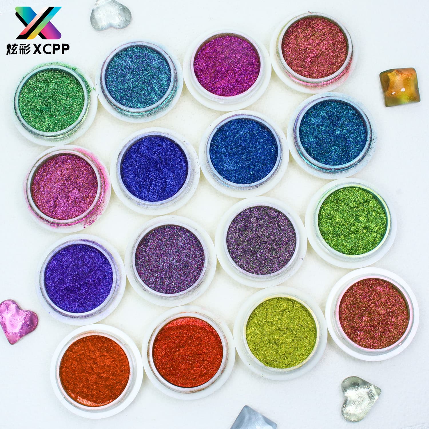 Nail Art Cat Eye Chameleon Powder 3D Magnetic Powder Cat Eye Powder Magnetic Powder Gradient Powder Chameleon Powder Universal Magnetic Powder
