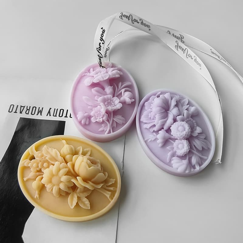 Jingmeihui Aromatherapy Gypsum Flower Hanging Mold DIY Gift Scented Stone Silicone Mold