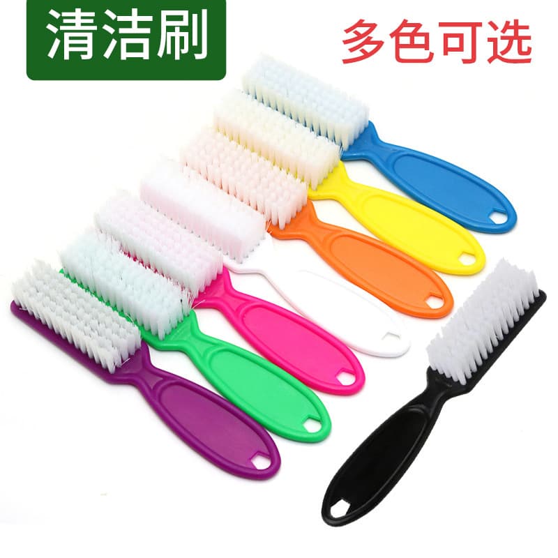 Factory Direct Nail Tools Cross-border New Nail Dust Brush Nail Cleaning Brush Straight Handle Hard Bristle Dust Removal