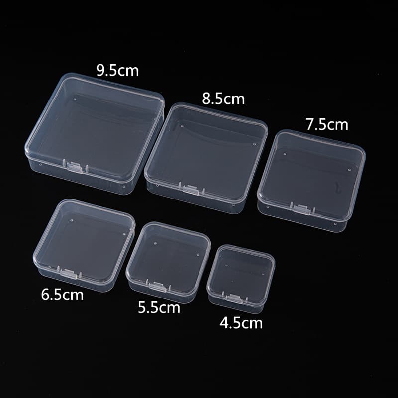 Transparent Plastic Storage Box Square Hardware Parts High Transparency Component Box Small Box Packaging Box from China