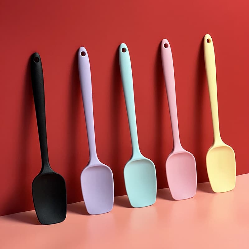 Silicone Spatula Square Spoon Butter Spatula Cake Cream Stirring Salad T-Shovel Large Small Size Integrated Food Grade