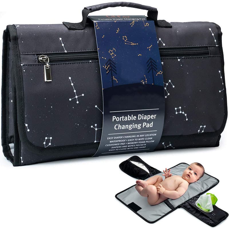 Custom Cross-border Baby Changing Pad Portable Folding Outdoor Handbag Waterproof Diaper Mat Baby Waterproof Pad