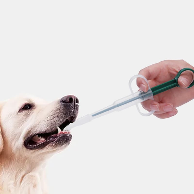 Pet Medicine Dispenser for Cats and Dogs, Syringe-Type Medication Applicator for Dry/Wet Deworming Tablets, Feeding and Dosing Syringe