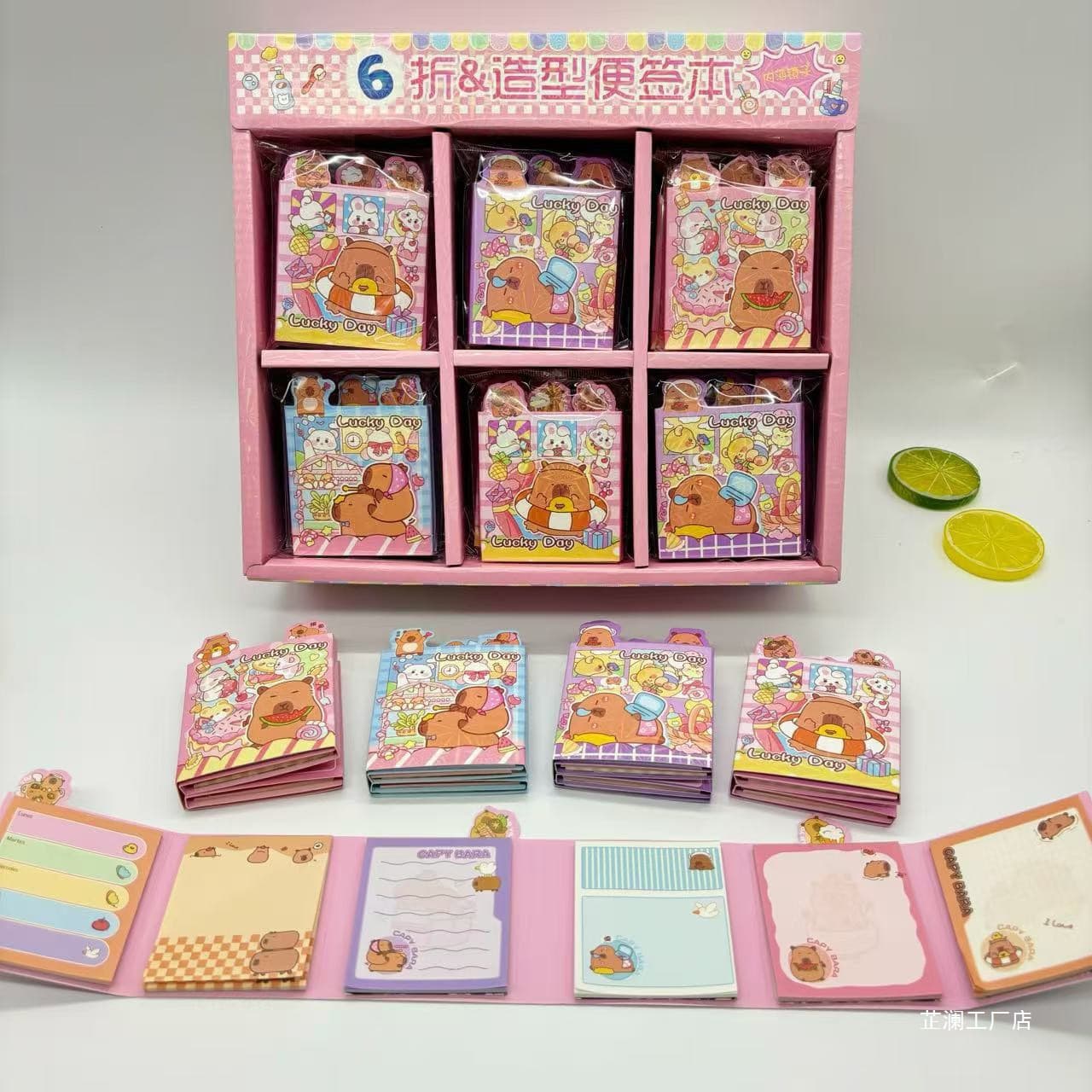 Bala 40% off note pad Cute capybara tearable note office message paper creative handbook material