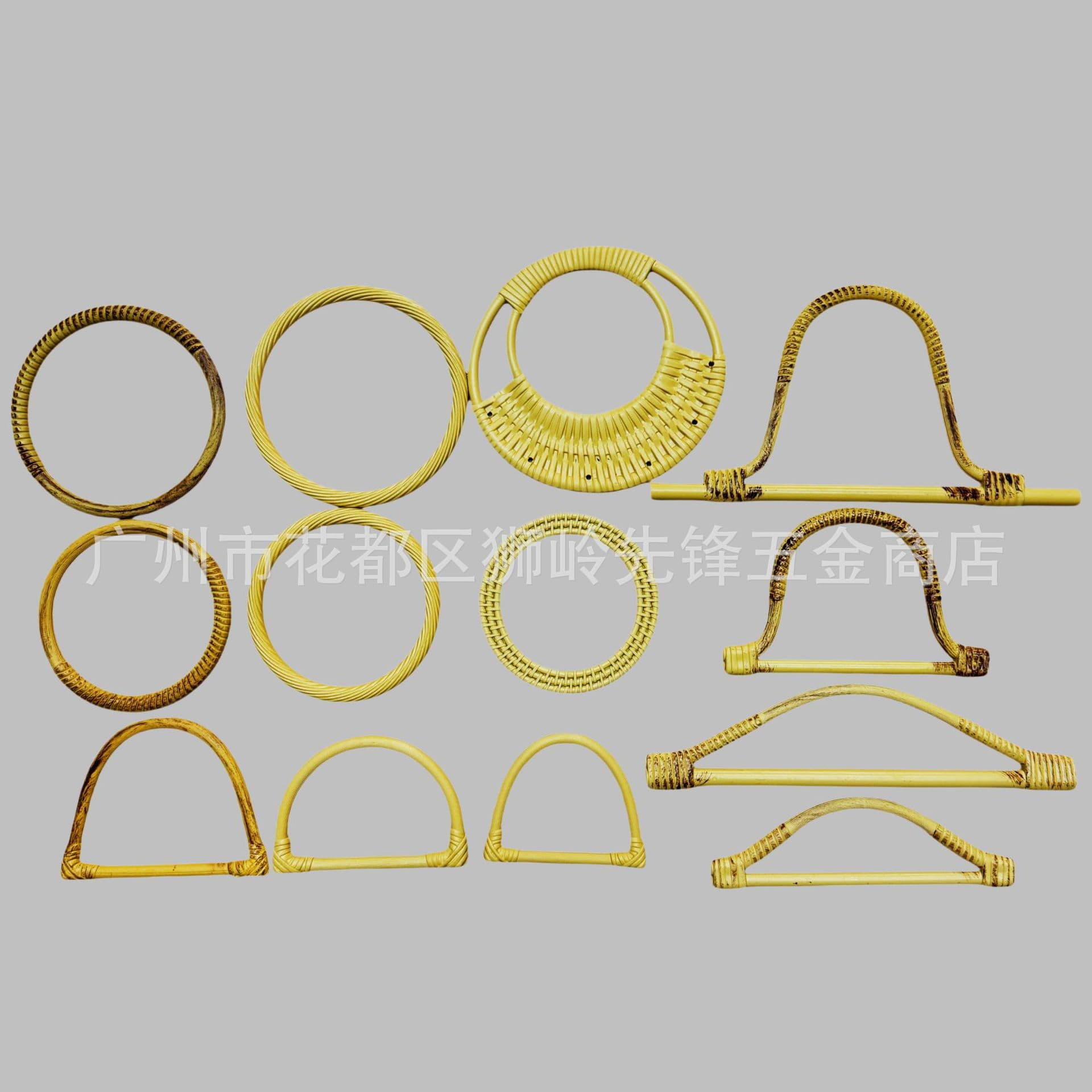Plastic Rattan-Look Round Mid-Autumn Mooncake Tea Gift Box Wine Box Hanging Handle Wedding Floral Party Favor Gift
