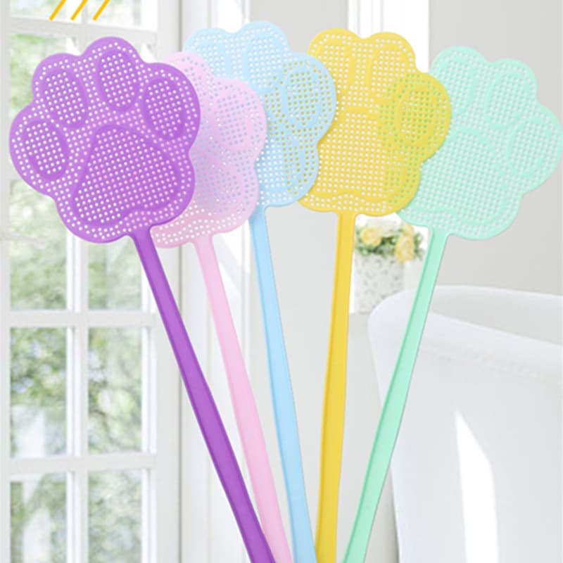 Manufacturer's Thickened Fly Swatter Wholesale Long Handle Manual Unbreakable for Household