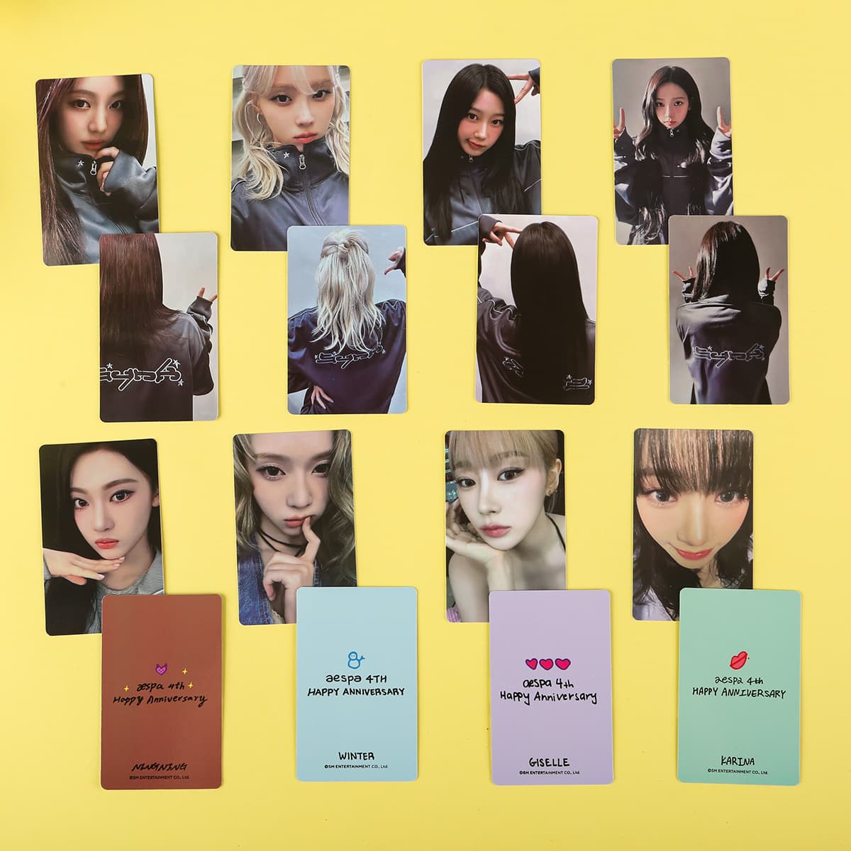 Aespa Photo Card 4th Anniversary SM Family Lucky Card Two Patrol Support Stick 25 Years Concert Photo Card Combination
