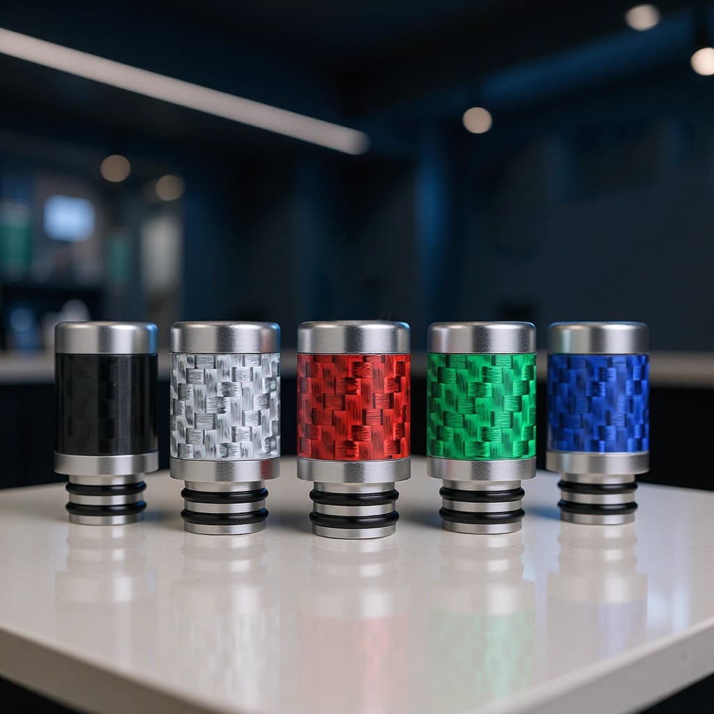 New 810 Carbon Fiber Stainless Steel Drip Tip 810 Drip Tip Resin Drip Tip Mouthpiece Factory Direct