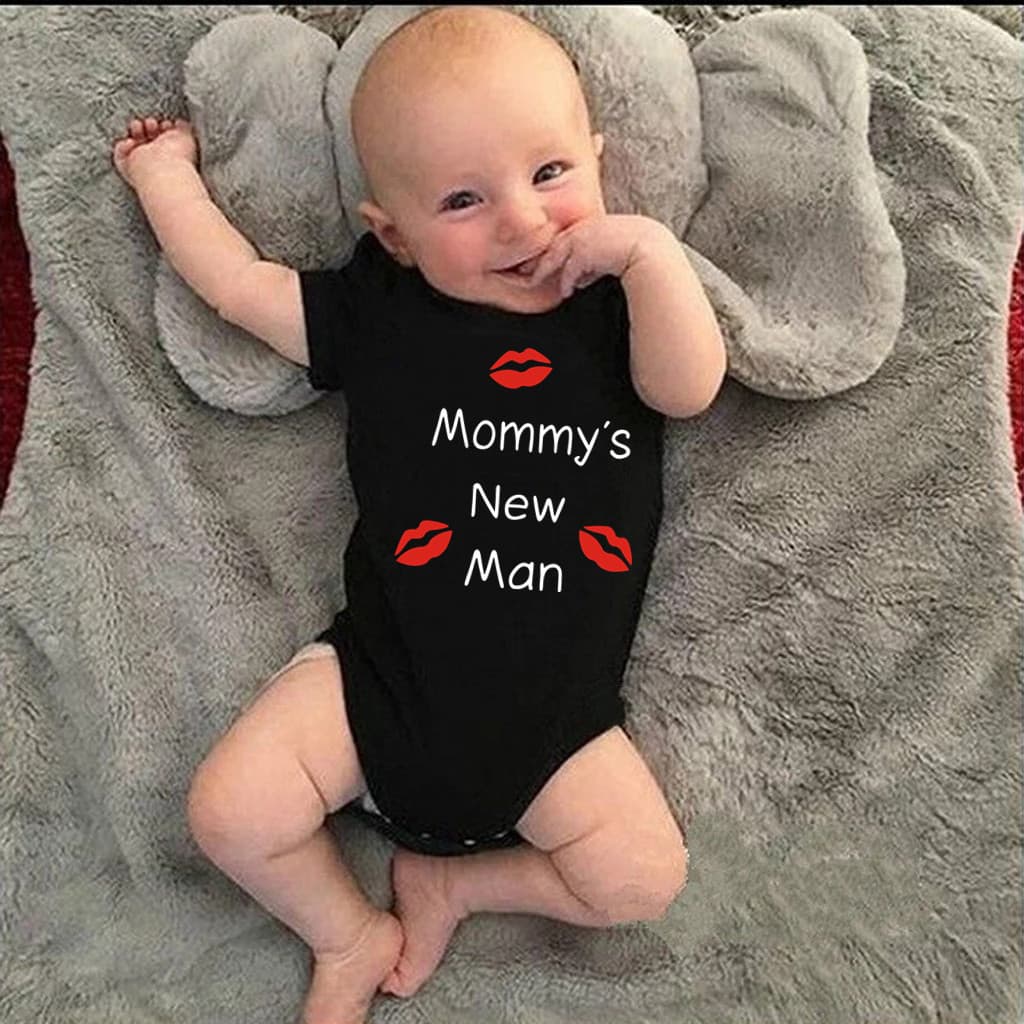 Mommy's New Man In Stock 100% Cotton Baby Bodysuit, Hot Selling Baby Romper for Export to Europe and America