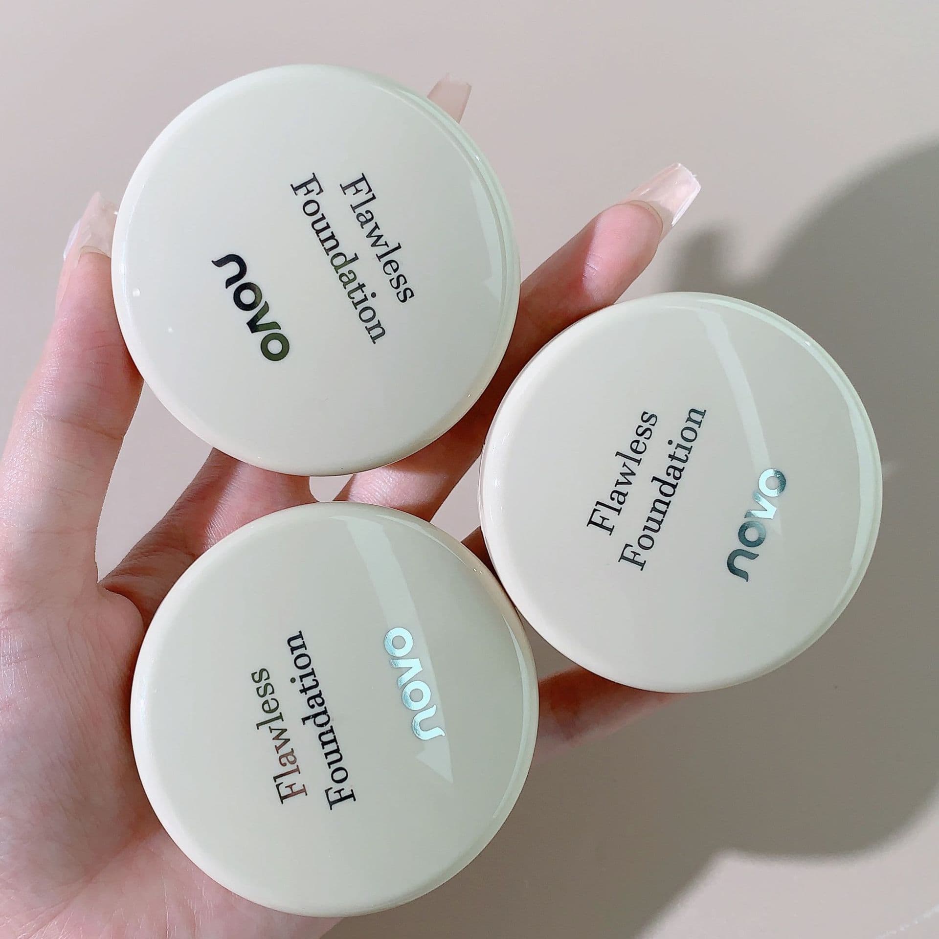 NOVO6180 Foundation Cream Concealer Liquid Foundation Concealer BB Cream CC Moisturizing Blemish Coverage Non-Cakey Long-Lasting Transfer-Resistant
