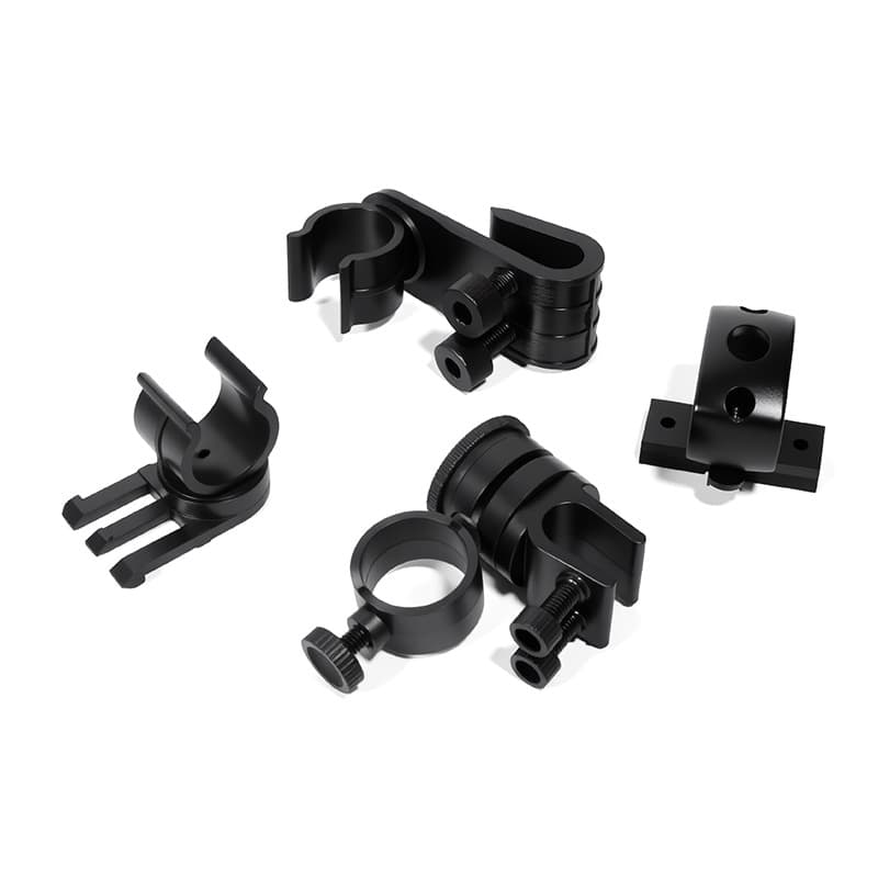 7302A Flashlight Headlamp Bracket Helmet Clip Firefighter Helmet Flashlight Side Light Clip Flashlight Buckle Hat Clip